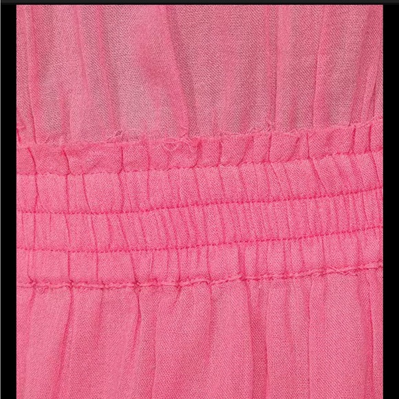 Chelsea & Violet Pink Ruched Tiered Sundress - Picture 3 of 5
